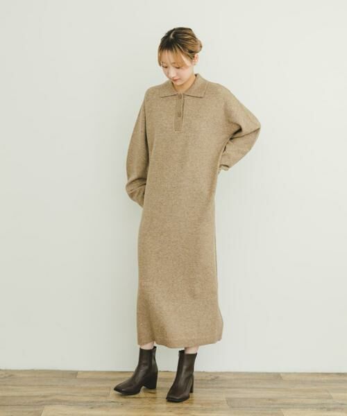 URBAN RESEARCH ITEMS / アーバンリサーチ アイテムズ ワンピース | ポロニットワンピース | 詳細20