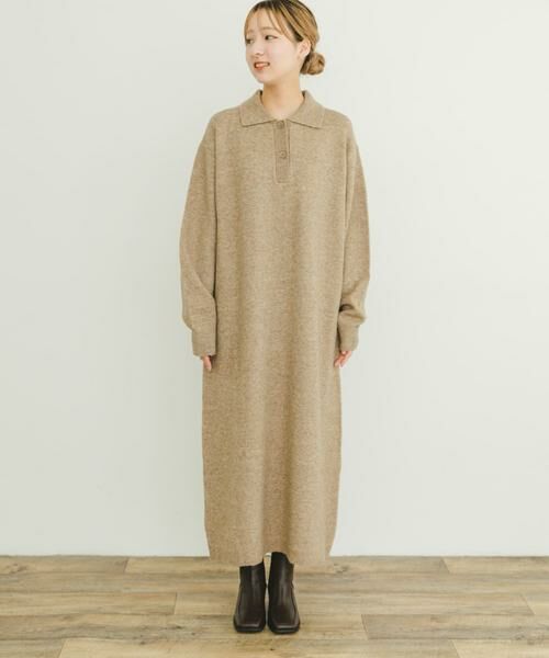 URBAN RESEARCH ITEMS / アーバンリサーチ アイテムズ ワンピース | ポロニットワンピース | 詳細23