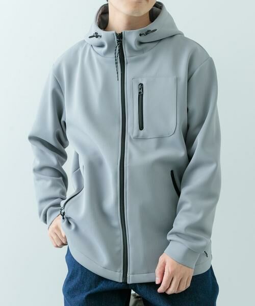 URBAN RESEARCH ITEMS / アーバンリサーチ アイテムズ その他アウター | ZIP UP ダンボール フードアウター(グレー)