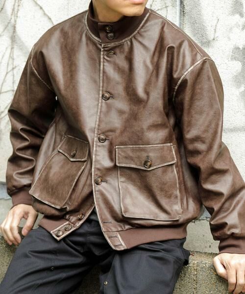 URBAN RESEARCH ITEMS / アーバンリサーチ アイテムズ その他アウター | F.L. a-1 フライトジャケット(ブラウン系その他)