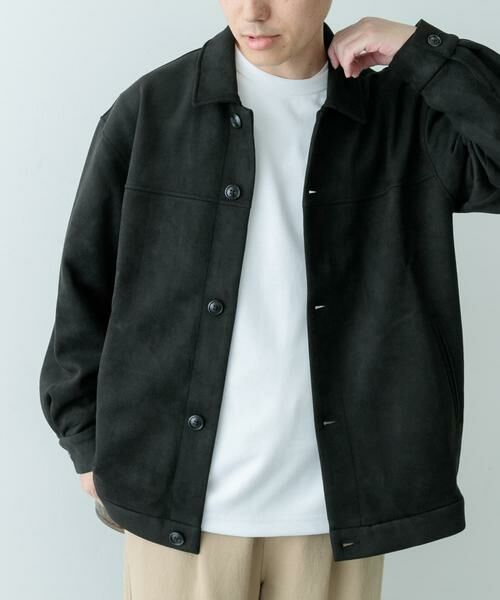 URBAN RESEARCH ITEMS/アーバンリサーチ アイテムズ F.S. ボタンアップJKT ブラック L URBAN RESEARCH ITEMS/アーバンリサーチ アイテムズ F.S. ボタンアップJKT ブラック L