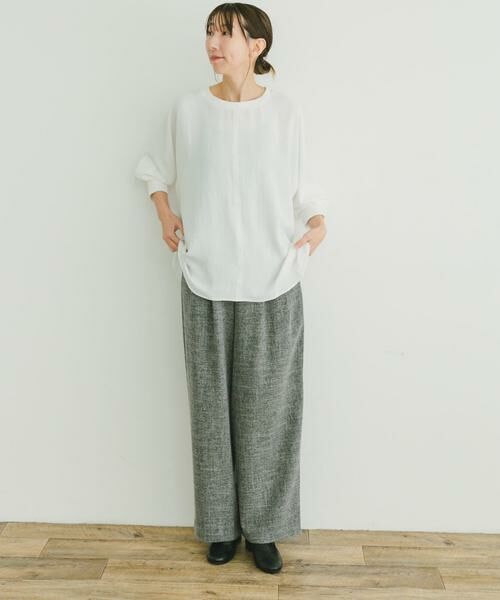 URBAN RESEARCH ITEMS / アーバンリサーチ アイテムズ シャツ・ブラウス | リブドルマンブラウス | 詳細14