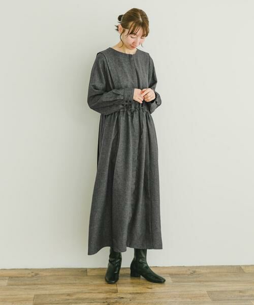 URBAN RESEARCH ITEMS / アーバンリサーチ アイテムズ ワンピース | ウエストギャザーワンピース | 詳細19