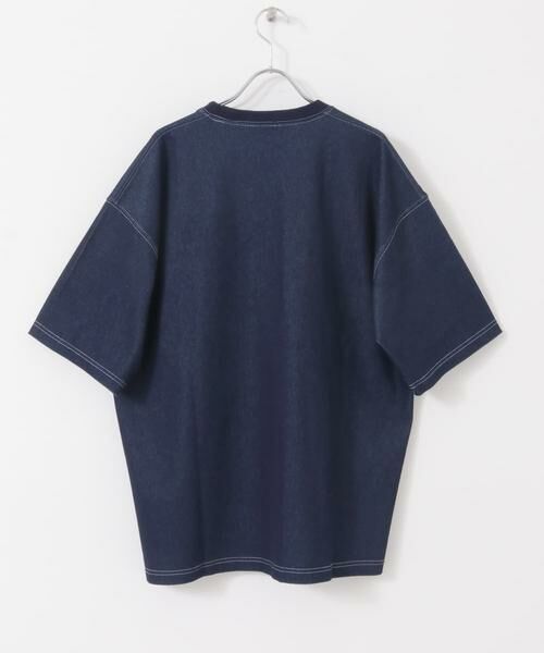 URBAN RESEARCH ITEMS / アーバンリサーチ アイテムズ Tシャツ | ワンポイント刺繍クルーネックデニムTシャツ | 詳細24