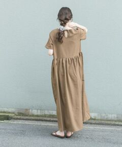 URBAN RESEARCH ITEMS / アーバンリサーチ アイテムズ ワンピース | リネンライク半袖ワンピース