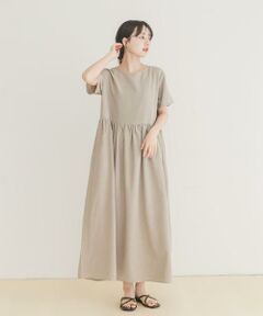 URBAN RESEARCH ITEMS / アーバンリサーチ アイテムズ ワンピース | リネンライク半袖ワンピース