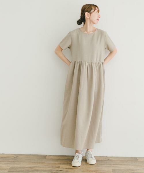 URBAN RESEARCH ITEMS / アーバンリサーチ アイテムズ ワンピース | リネンライク半袖ワンピース | 詳細29