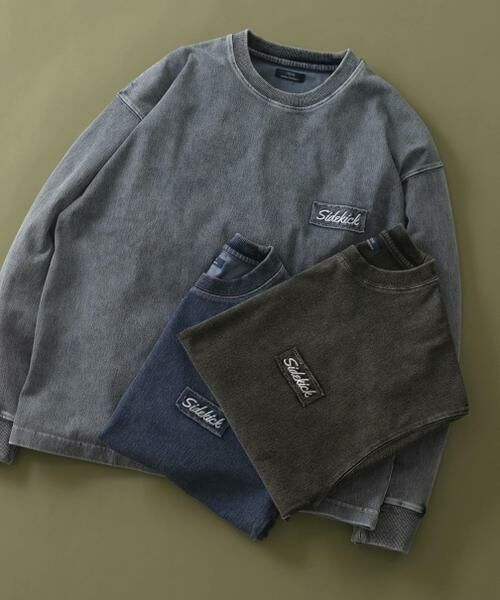 URBAN RESEARCH ITEMS / アーバンリサーチ アイテムズ Tシャツ | ワンポイント刺繍 カットデニムTops | 詳細1