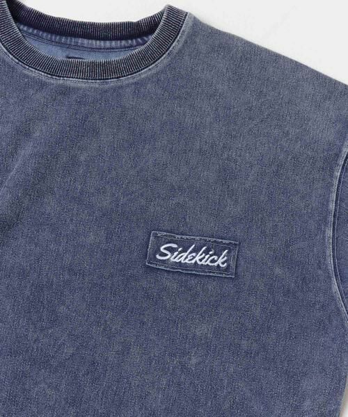 URBAN RESEARCH ITEMS / アーバンリサーチ アイテムズ Tシャツ | ワンポイント刺繍 カットデニムTops | 詳細3