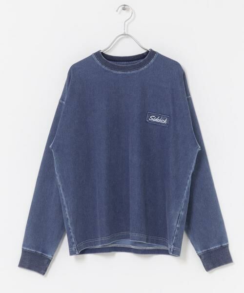 URBAN RESEARCH ITEMS / アーバンリサーチ アイテムズ Tシャツ | ワンポイント刺繍 カットデニムTops | 詳細4