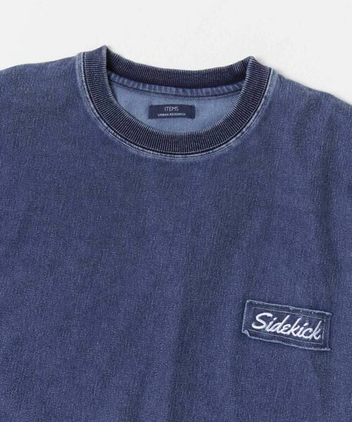 URBAN RESEARCH ITEMS / アーバンリサーチ アイテムズ Tシャツ | ワンポイント刺繍 カットデニムTops | 詳細5
