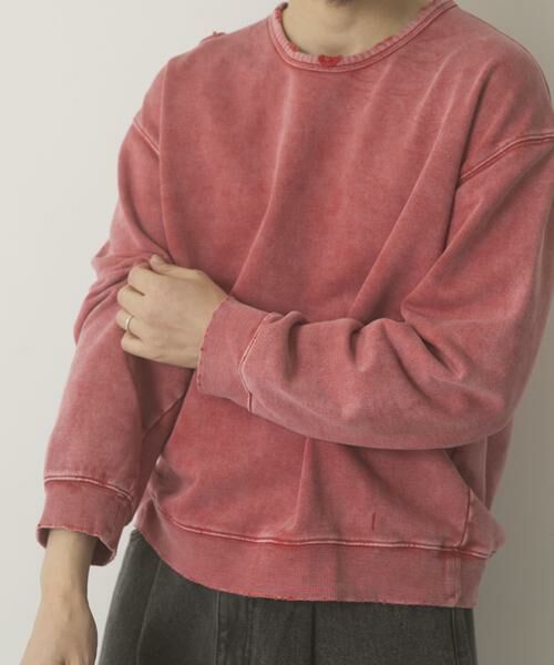 URBAN RESEARCH ITEMS / アーバンリサーチ アイテムズ スウェット | ダメージ裏毛 クルーネックスウェット | 詳細2