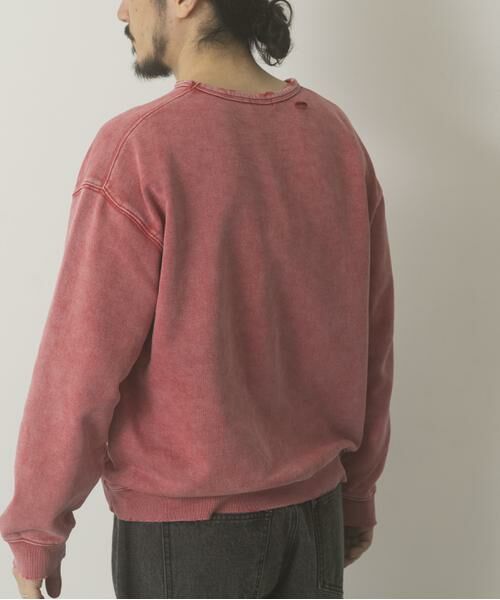 URBAN RESEARCH ITEMS / アーバンリサーチ アイテムズ スウェット | ダメージ裏毛 クルーネックスウェット | 詳細4