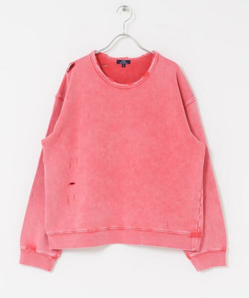 URBAN RESEARCH ITEMS / アーバンリサーチ アイテムズ スウェット | ダメージ裏毛 クルーネックスウェット | 詳細6