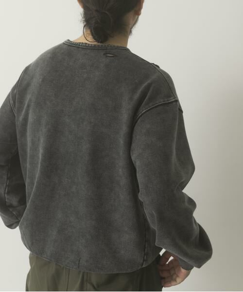 URBAN RESEARCH ITEMS / アーバンリサーチ アイテムズ スウェット | ダメージ裏毛 クルーネックスウェット | 詳細16