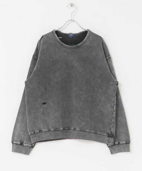 URBAN RESEARCH ITEMS / アーバンリサーチ アイテムズ スウェット | ダメージ裏毛 クルーネックスウェット | 詳細17