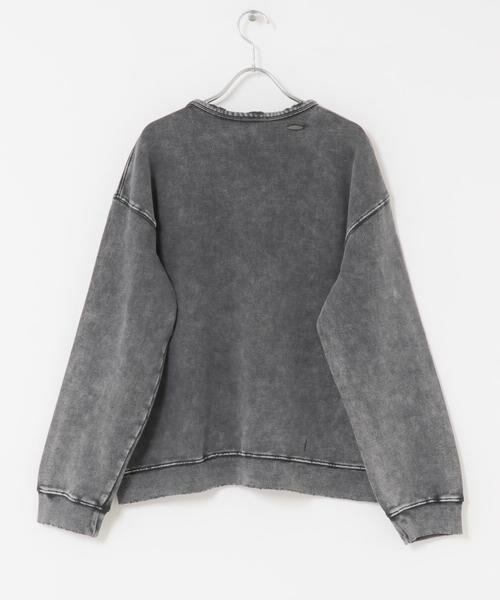 URBAN RESEARCH ITEMS / アーバンリサーチ アイテムズ スウェット | ダメージ裏毛 クルーネックスウェット | 詳細19