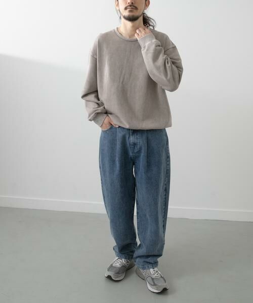URBAN RESEARCH ITEMS / アーバンリサーチ アイテムズ スウェット | ダメージ裏毛 クルーネックスウェット | 詳細29