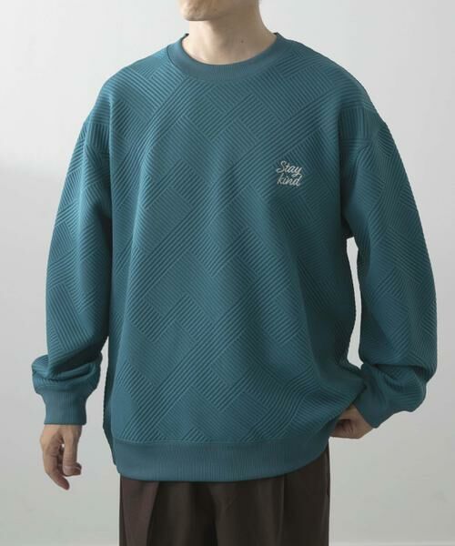 URBAN RESEARCH ITEMS / アーバンリサーチ アイテムズ スウェット | 刺繍ジャカードロングスリーブカットソー | 詳細2