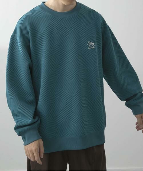 URBAN RESEARCH ITEMS / アーバンリサーチ アイテムズ スウェット | 刺繍ジャカードロングスリーブカットソー | 詳細4