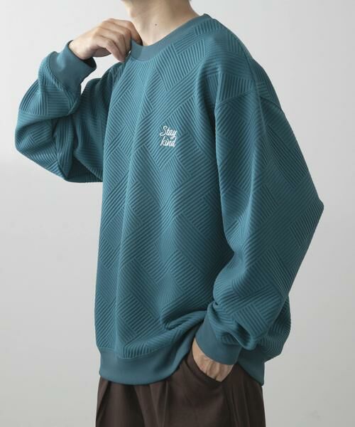 URBAN RESEARCH ITEMS / アーバンリサーチ アイテムズ スウェット | 刺繍ジャカードロングスリーブカットソー | 詳細5