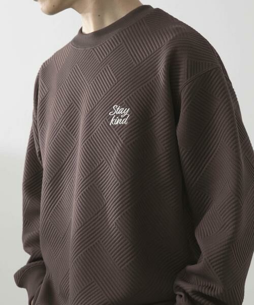 URBAN RESEARCH ITEMS / アーバンリサーチ アイテムズ スウェット | 刺繍ジャカードロングスリーブカットソー | 詳細13