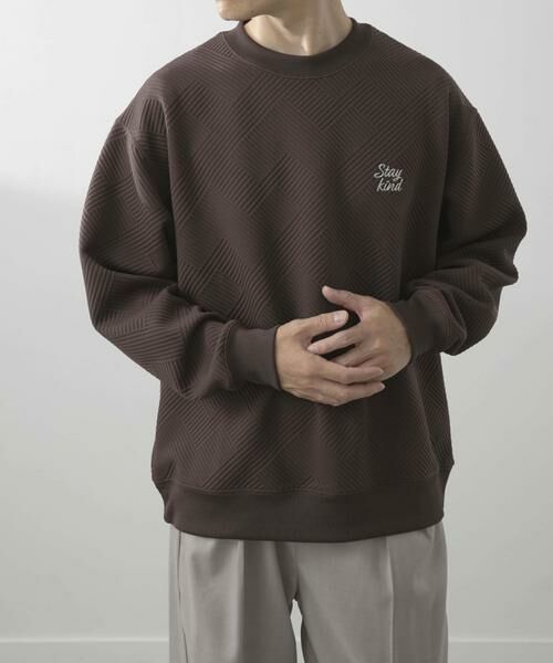 URBAN RESEARCH ITEMS / アーバンリサーチ アイテムズ スウェット | 刺繍ジャカードロングスリーブカットソー | 詳細15