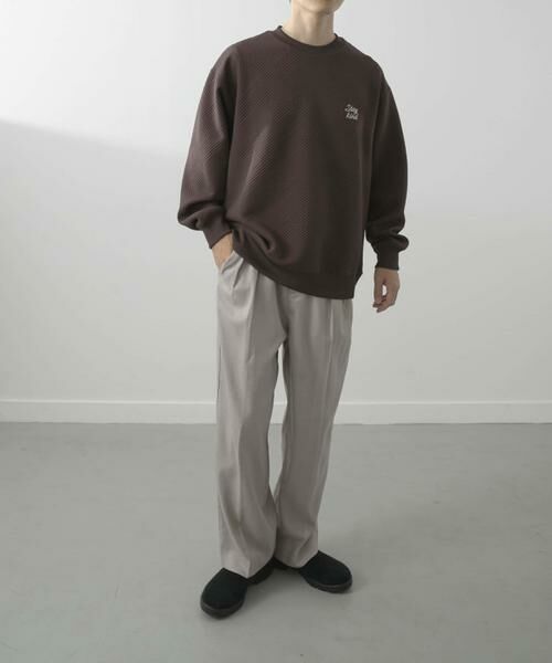 URBAN RESEARCH ITEMS / アーバンリサーチ アイテムズ スウェット | 刺繍ジャカードロングスリーブカットソー | 詳細17