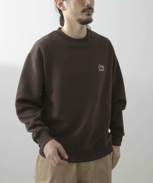 URBAN RESEARCH ITEMS / アーバンリサーチ アイテムズ スウェット | 刺繍ジャカードロングスリーブカットソー | 詳細19