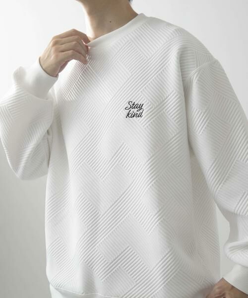 URBAN RESEARCH ITEMS / アーバンリサーチ アイテムズ スウェット | 刺繍ジャカードロングスリーブカットソー | 詳細28