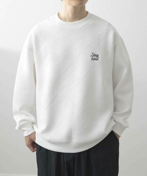 URBAN RESEARCH ITEMS / アーバンリサーチ アイテムズ スウェット | 刺繍ジャカードロングスリーブカットソー | 詳細29