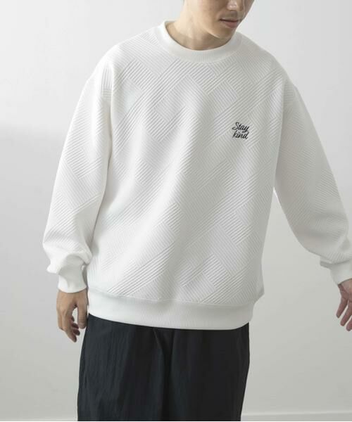 URBAN RESEARCH ITEMS / アーバンリサーチ アイテムズ スウェット | 刺繍ジャカードロングスリーブカットソー | 詳細30