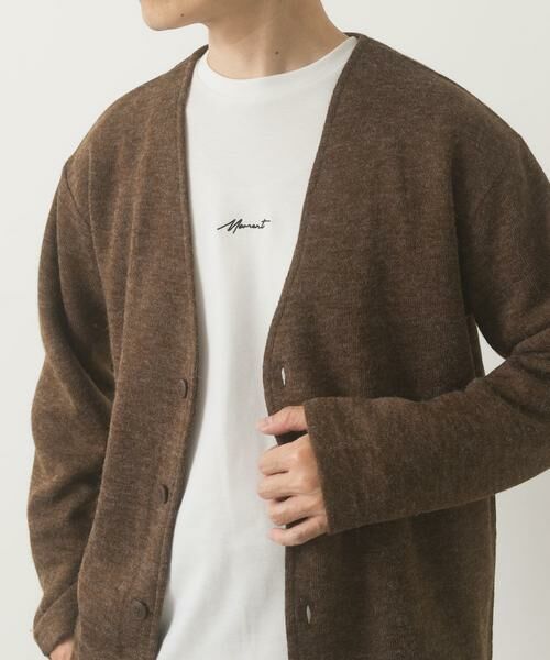 URBAN RESEARCH ITEMS/アーバンリサーチ アイテムズ キモウメランジカーディガン+長袖刺繍Tセット ブラウン L URBAN RESEARCH ITEMS/アーバンリサーチ アイテムズ キモウメランジカーディガン+長袖刺繍Tセット ブラウン L