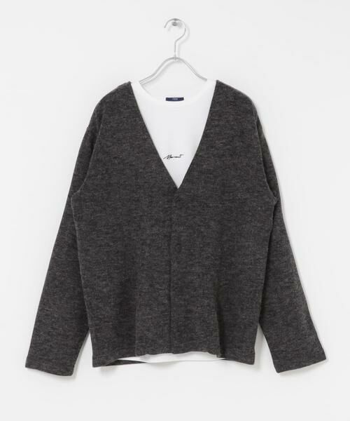 URBAN RESEARCH ITEMS / アーバンリサーチ アイテムズ Tシャツ | キモウメランジカーディガン＋長袖刺繍Tセット | 詳細22