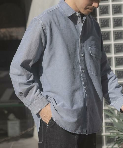 URBAN RESEARCH ITEMS / アーバンリサーチ アイテムズ シャツ・ブラウス | ケミカルウォッシュオックスレギュラーカラーシャツ | 詳細9