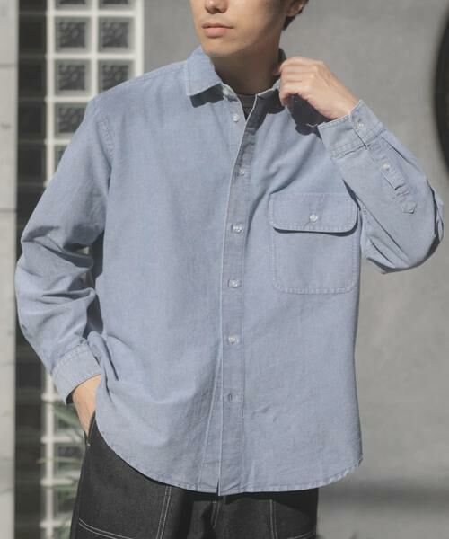 URBAN RESEARCH ITEMS / アーバンリサーチ アイテムズ シャツ・ブラウス | ケミカルウォッシュオックスレギュラーカラーシャツ | 詳細10