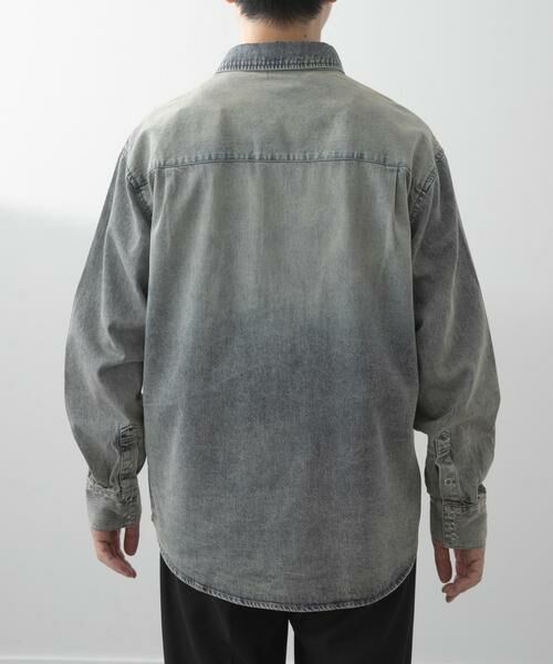 URBAN RESEARCH ITEMS / アーバンリサーチ アイテムズ シャツ・ブラウス | フェードデニム リングドットボタンシャツ | 詳細10