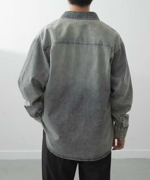 URBAN RESEARCH ITEMS / アーバンリサーチ アイテムズ シャツ・ブラウス | フェードデニム リングドットボタンシャツ | 詳細5