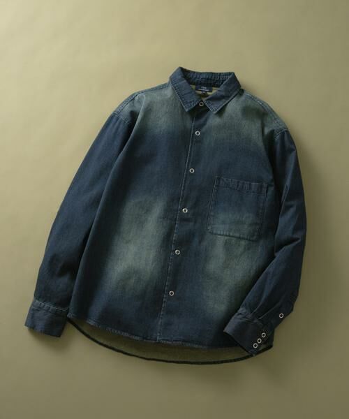URBAN RESEARCH ITEMS / アーバンリサーチ アイテムズ シャツ・ブラウス | フェードデニム リングドットボタンシャツ | 詳細17