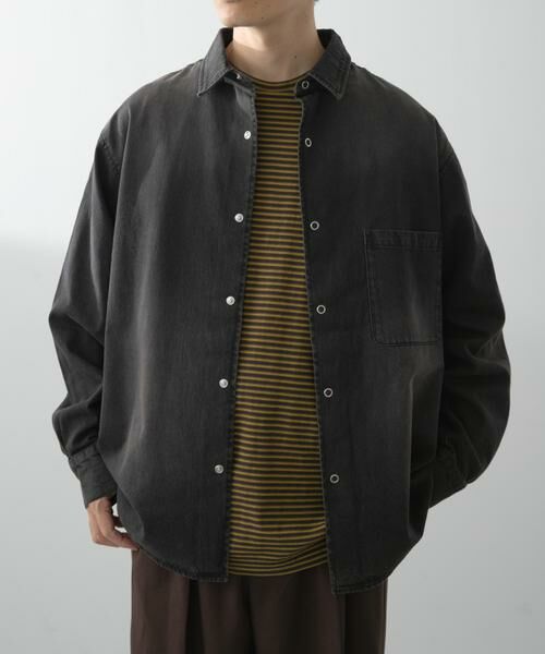 URBAN RESEARCH ITEMS / アーバンリサーチ アイテムズ シャツ・ブラウス | フェードデニム リングドットボタンシャツ | 詳細20