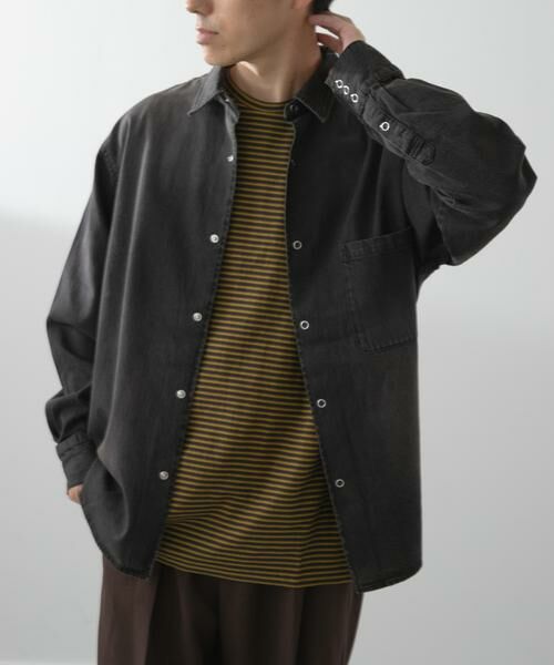 URBAN RESEARCH ITEMS / アーバンリサーチ アイテムズ シャツ・ブラウス | フェードデニム リングドットボタンシャツ | 詳細21