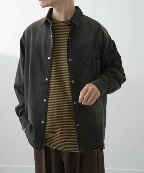 URBAN RESEARCH ITEMS / アーバンリサーチ アイテムズ シャツ・ブラウス | フェードデニム リングドットボタンシャツ | 詳細22