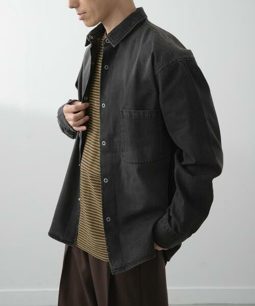 URBAN RESEARCH ITEMS / アーバンリサーチ アイテムズ シャツ・ブラウス | フェードデニム リングドットボタンシャツ | 詳細23