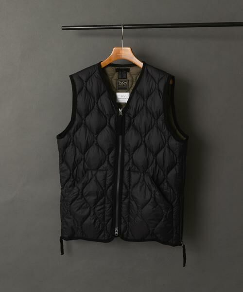 URBAN RESEARCH ITEMS/アーバンリサーチ アイテムズ TAION Military Wzip Down Vest ブラック L
