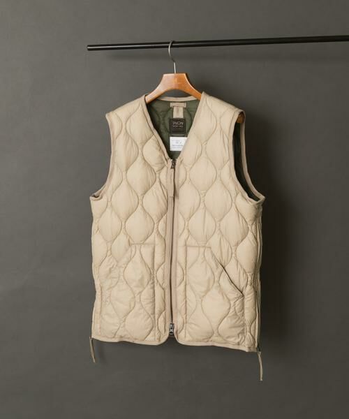 URBAN RESEARCH ITEMS/アーバンリサーチ アイテムズ TAION Military Wzip Down Vest ベージュ系その他 L