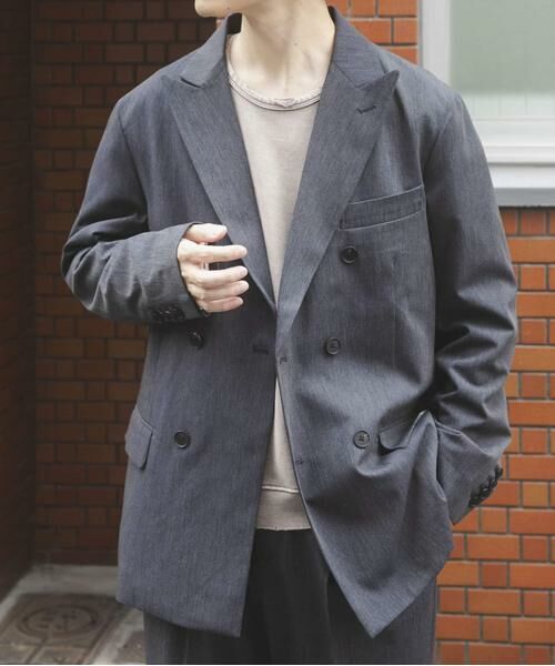 URBAN RESEARCH ITEMS / アーバンリサーチ アイテムズ その他アウター | Gabardine Double Blest Jacket | 詳細23