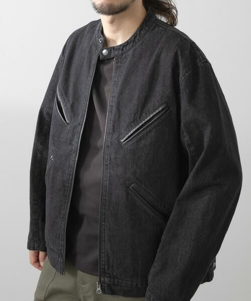 URBAN RESEARCH ITEMS / アーバンリサーチ アイテムズ Gジャン・デニムジャケット | Denim Single Riders Jacket | 詳細1