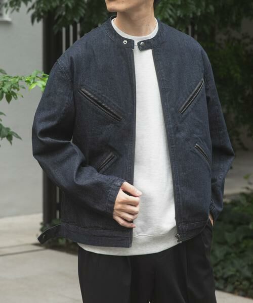 URBAN RESEARCH ITEMS / アーバンリサーチ アイテムズ Gジャン・デニムジャケット | Denim Single Riders Jacket | 詳細10