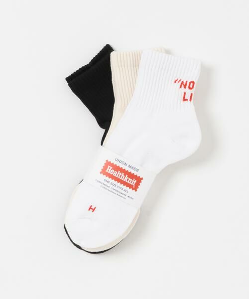 URBAN RESEARCH ITEMS / アーバンリサーチ アイテムズ ソックス | Healthknit　バックロゴ ミドルソックス 3P | 詳細7