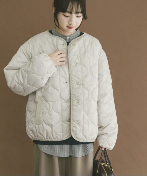 URBAN RESEARCH ITEMS / アーバンリサーチ アイテムズ ダウンジャケット・ベスト | 瓢箪キルト中綿ブルゾン（ホワイト系その他）